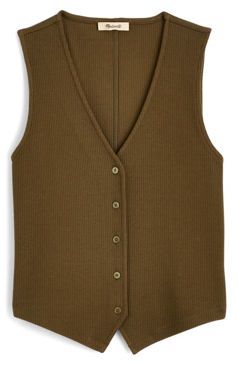 Rib V-Neck Vest