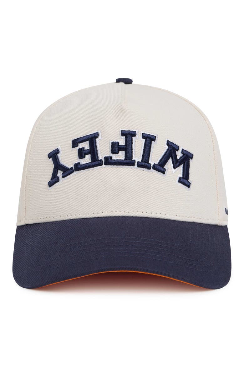 Wifey Collegiate Trucker Hat, Main, color, Navy