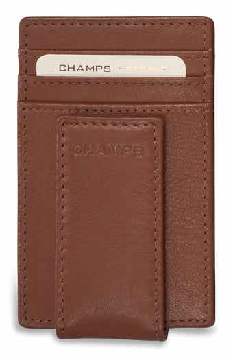 CHAMPS Leather Magnetic RFID Card Case