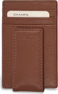 CHAMPS Leather Magnetic RFID Card Case