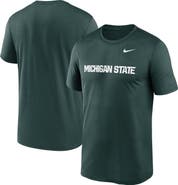 Nike Men's Nike Green Michigan State Spartans Primetime Legend Wordmark T-Shirt