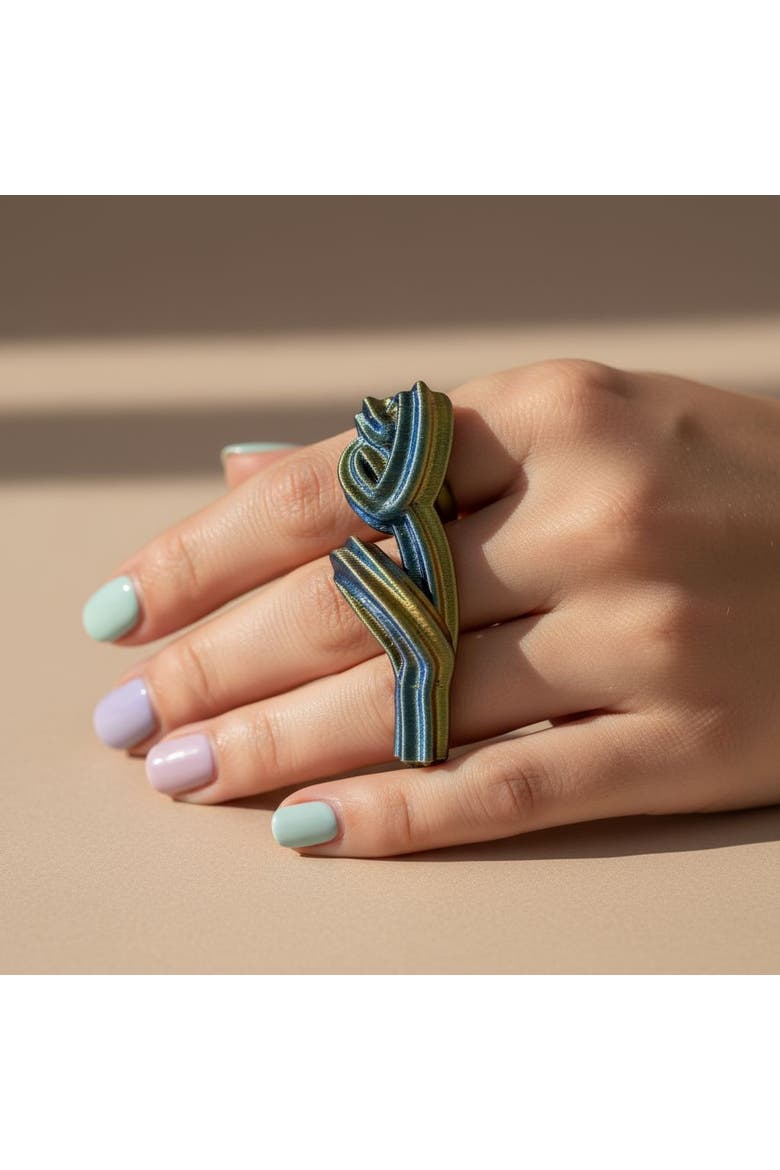 SuperBloom Ring, Main, color, Blue Green