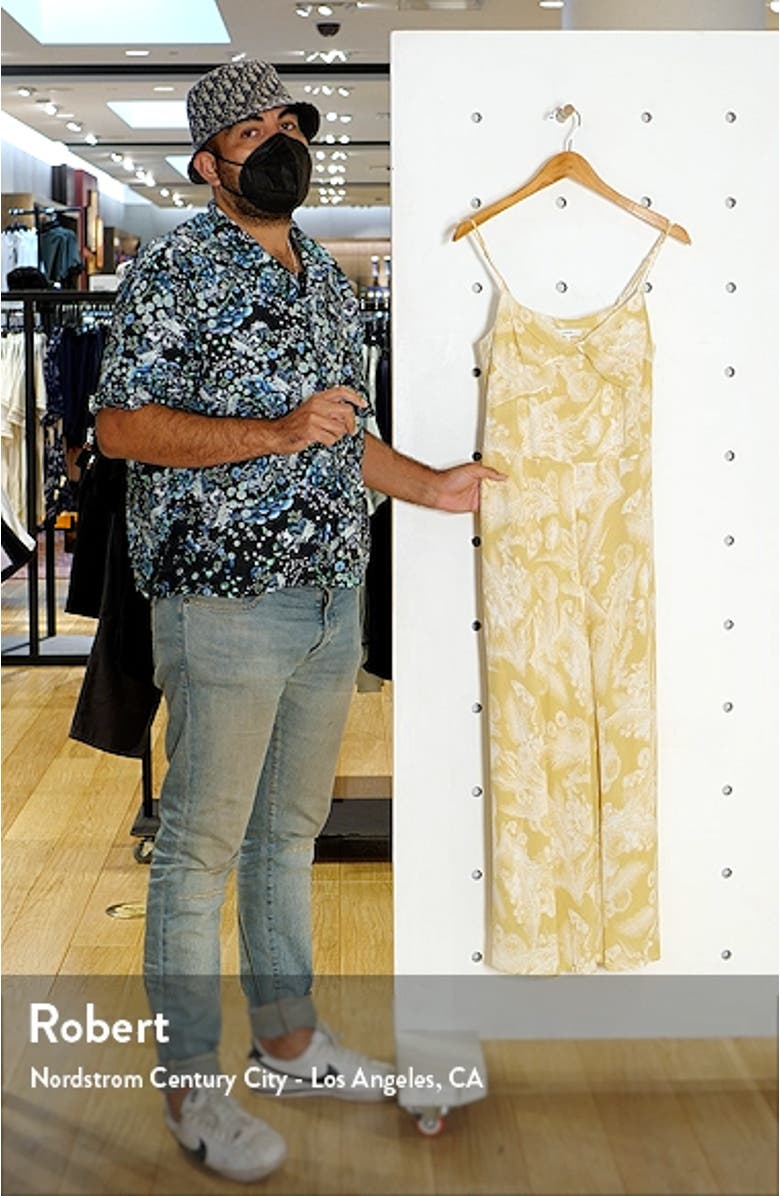 Floral Knot Front Drape Maxi Dress, sales video thumbnail