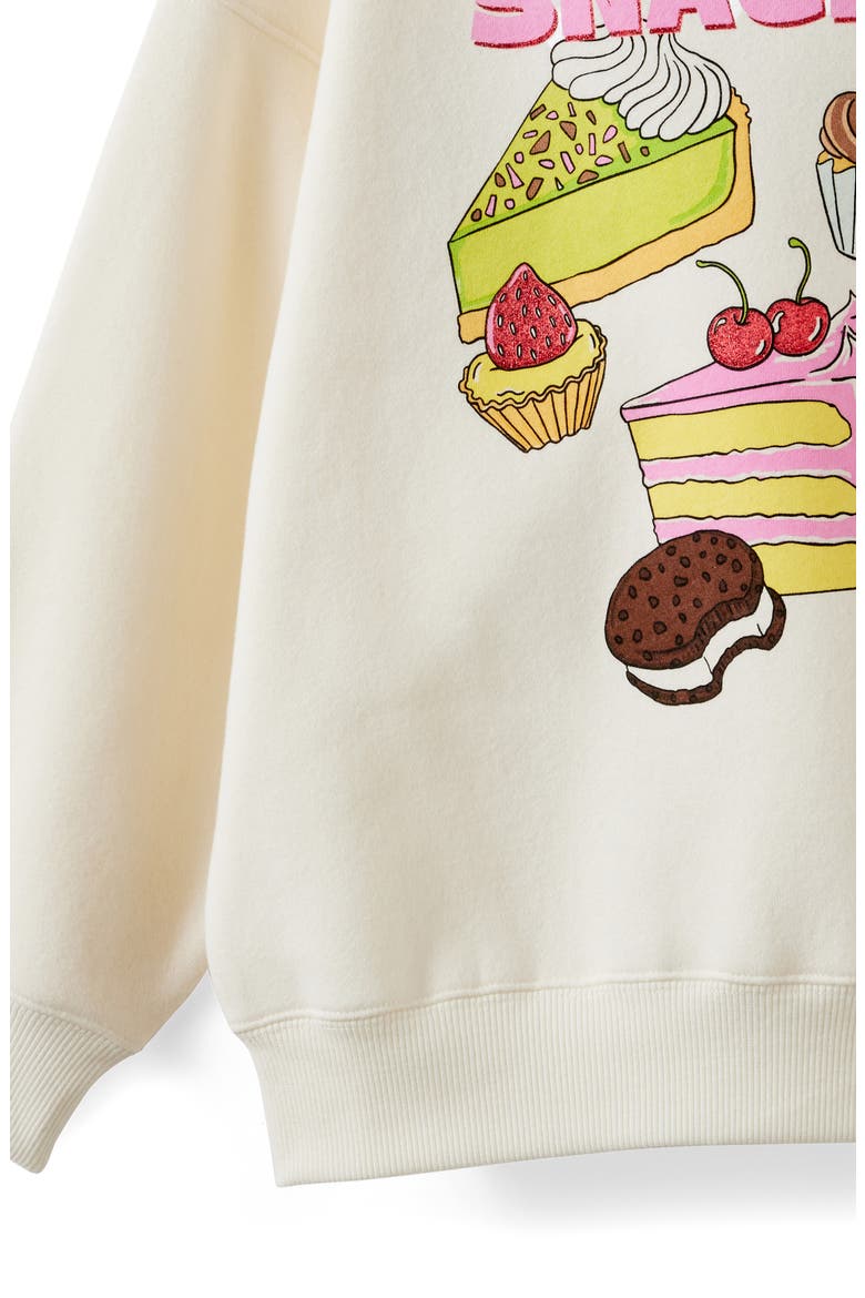 Kid's Sammy Oversized Crew, Alternate, color, Dark Vanilla Here Come The