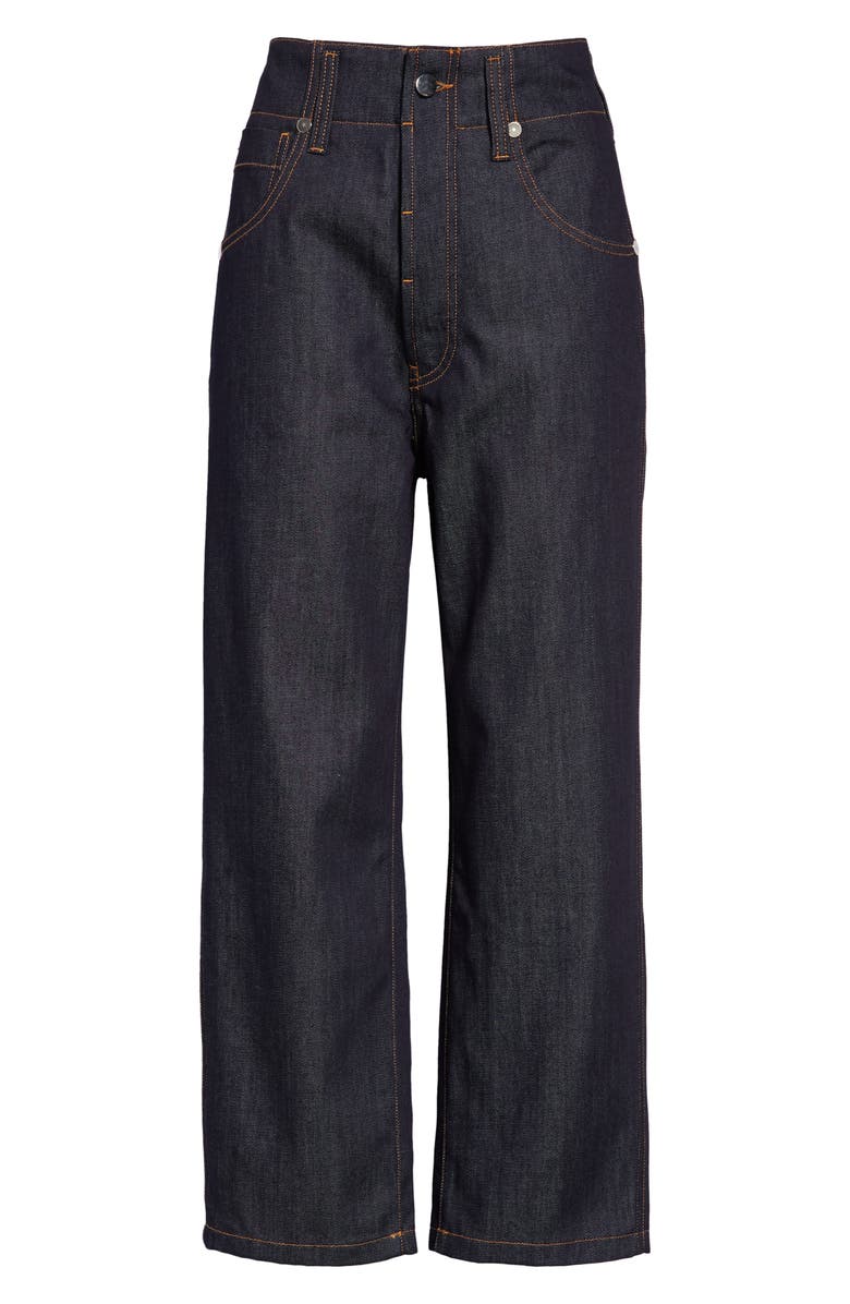 Sofie D'Hoore Straight Leg Raw Denim Crop Jeans, Main, color, 