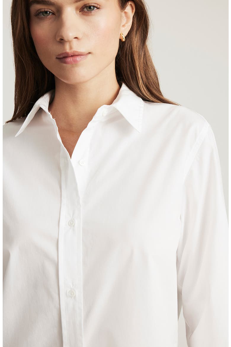 Classic Fit Cotton Button-Up Shirt, Alternate, color, WHITE