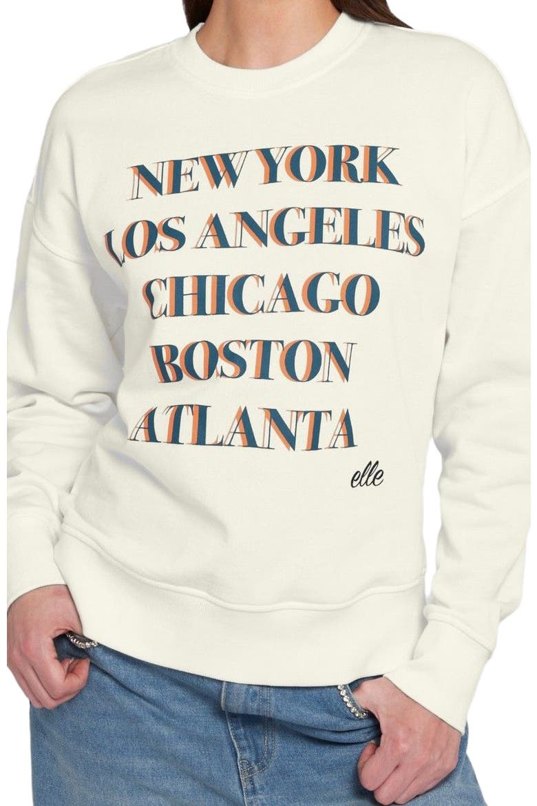Graphic Sweatshirt, Alternate, color, Cream/Burgundy