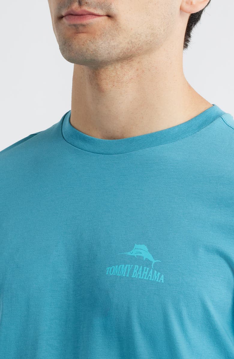Tommy Bahama Polar Beers Cotton Graphic T-Shirt, Alternate, color, Canal Blue