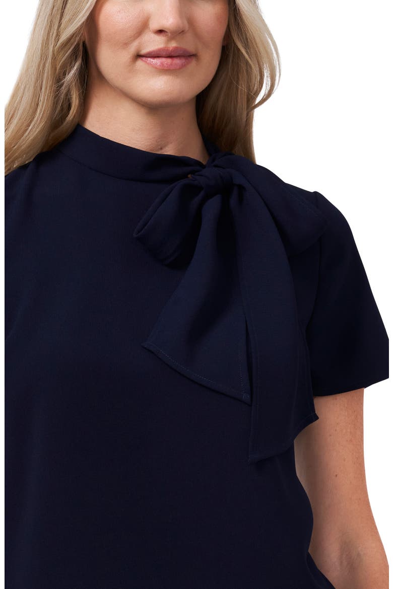 Mock Neck with Bow Top, Alternate, color, CLASSIC NAVY