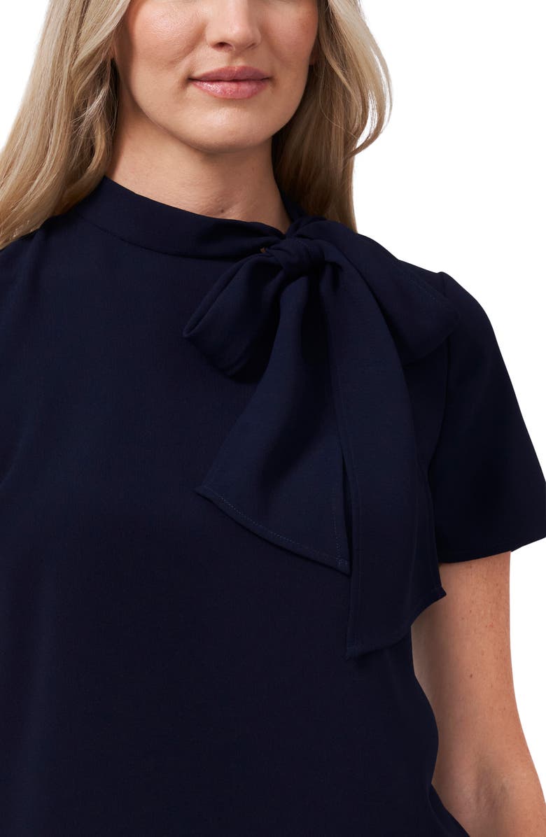 CeCe Mock Neck with Bow Top, Alternate, color, 