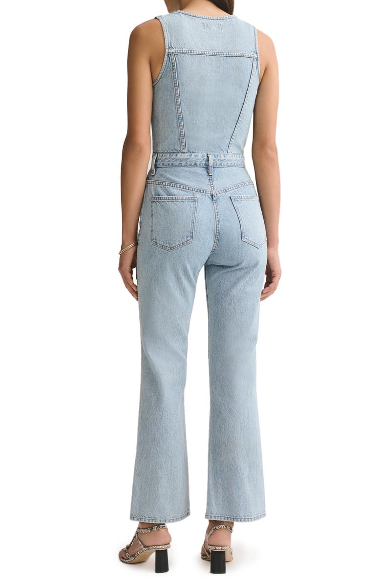 AGOLDE Fitted Sleeveless Denim Jumpsuit, Alternate, color, 