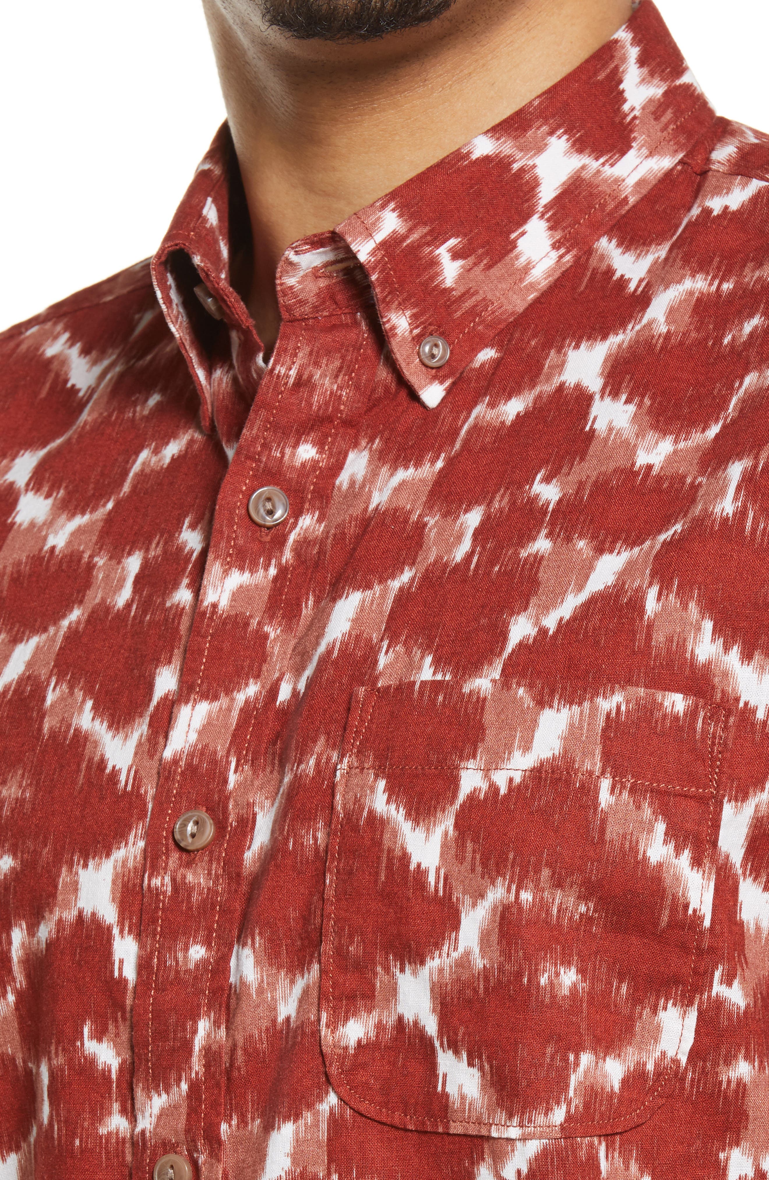 Treasure & Bond Short Sleeve Button-Down Shirt (Men) | Nordstrom