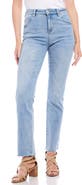 Karen Kane Raw Hem Straight Leg Jeans