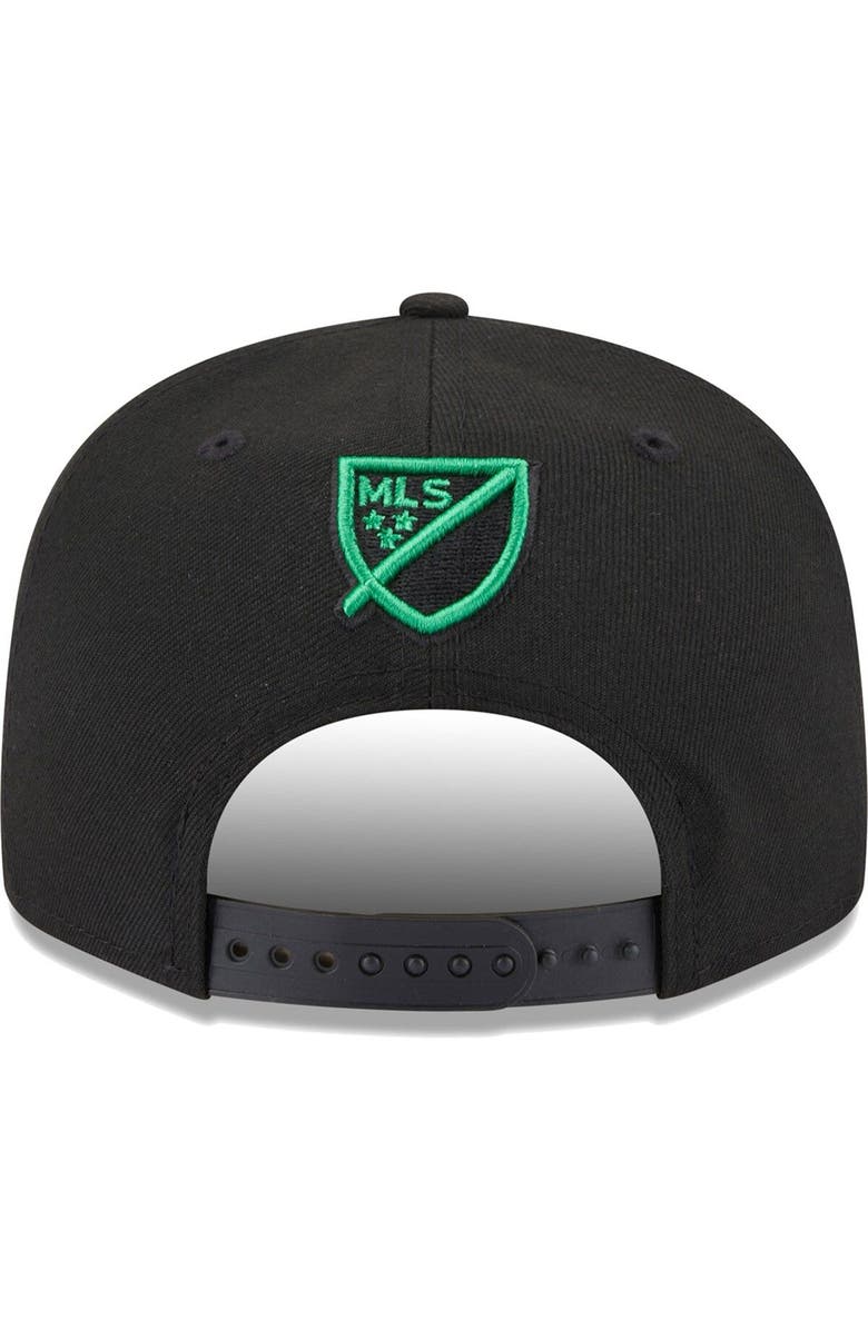 New Era Men's New Era Black Austin FC Kick Off 9FIFTY Snapback Hat, Alternate, color, 