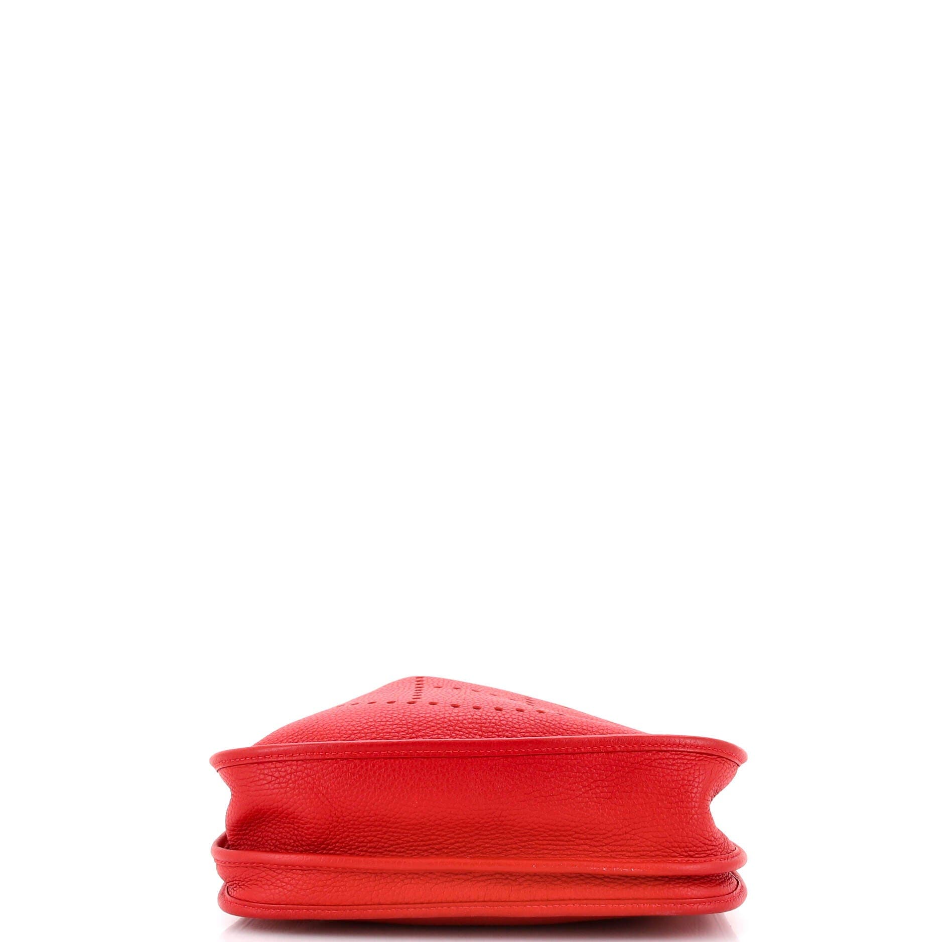 Pre-Owned Hermes Evelyne Bag Gen III Clemence PM, Alternate, color, Rouge Vif
