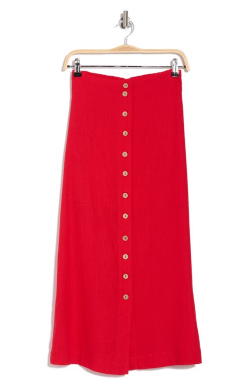 Blu Pepper Front Button Maxi Skirt