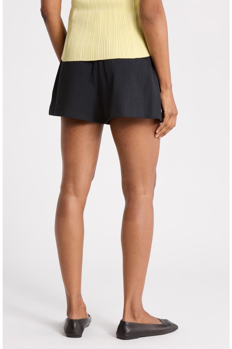 Origami Belted Shorts, Alternate, color, MIDNIGHT-GREY