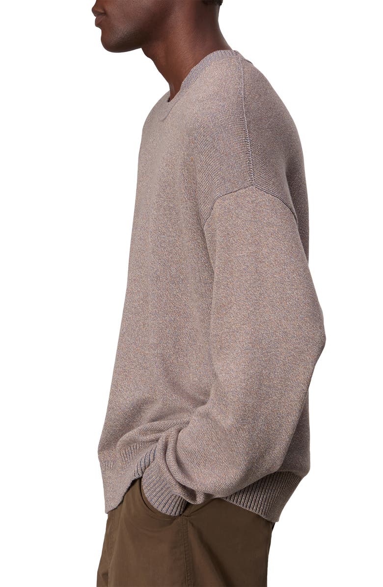 rag & bone Dexter Marled Organic Cotton Sweater, Alternate, color,