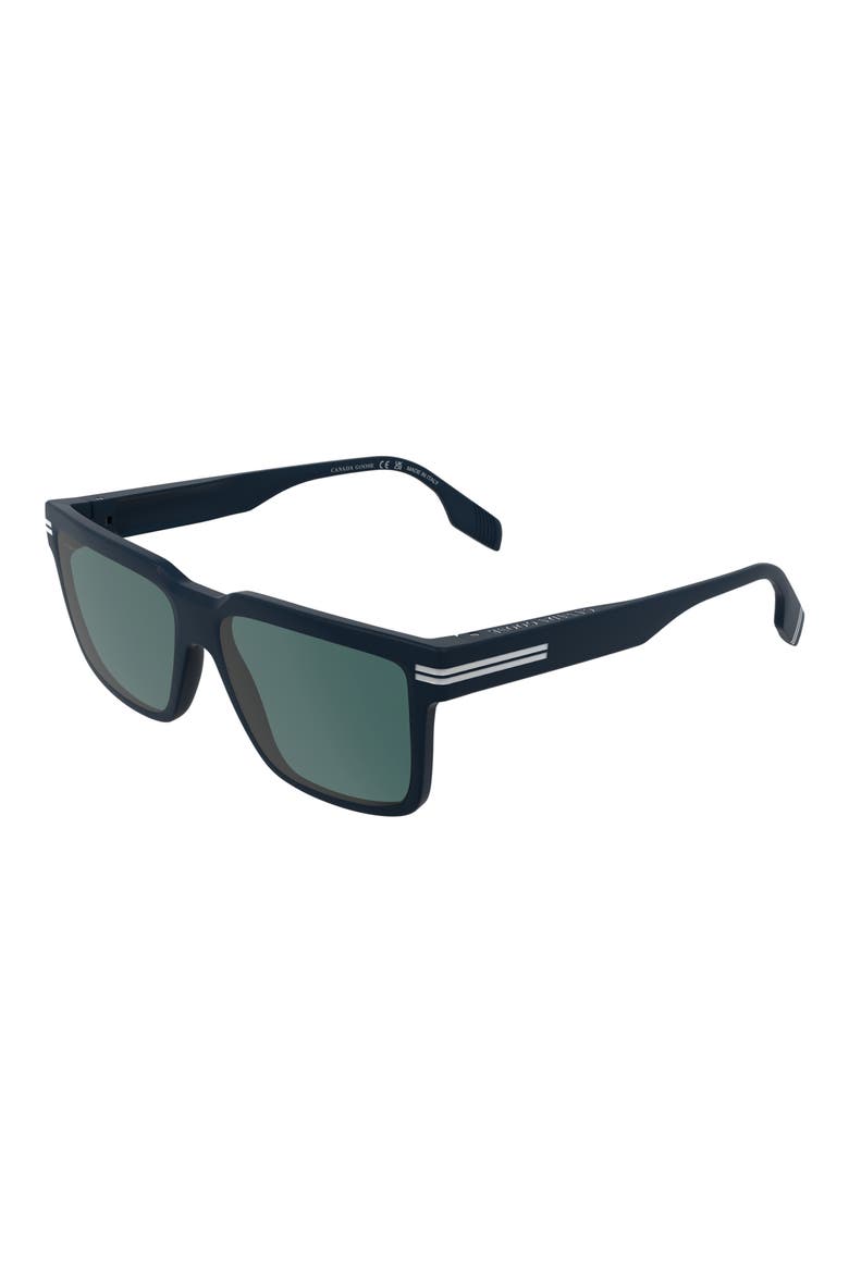 59mm Modified Rectangular Sunglasses, Alternate, color, MATTE BLUE