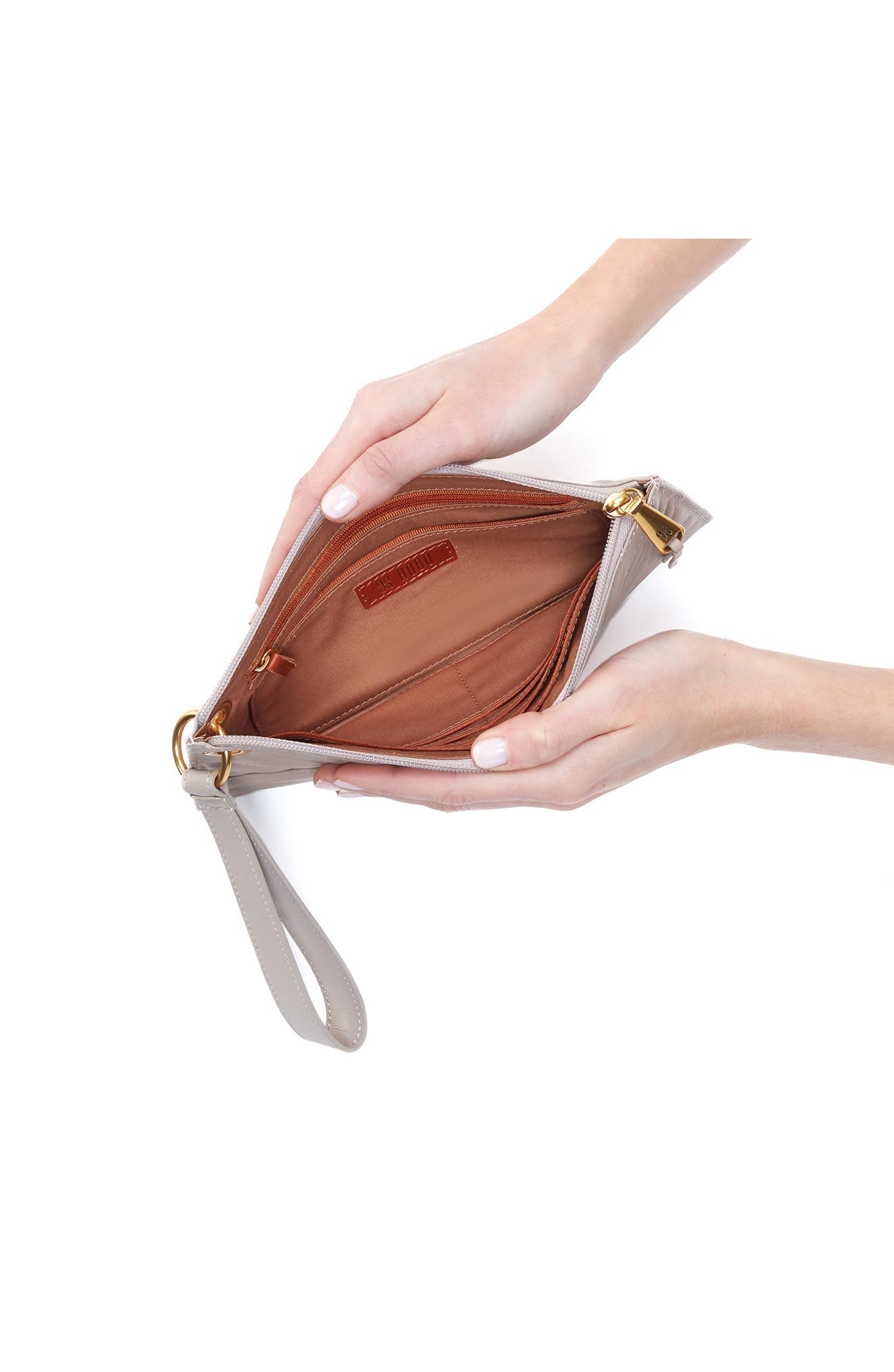 HOBO Vida Leather Wristlet, Alternate, color, 