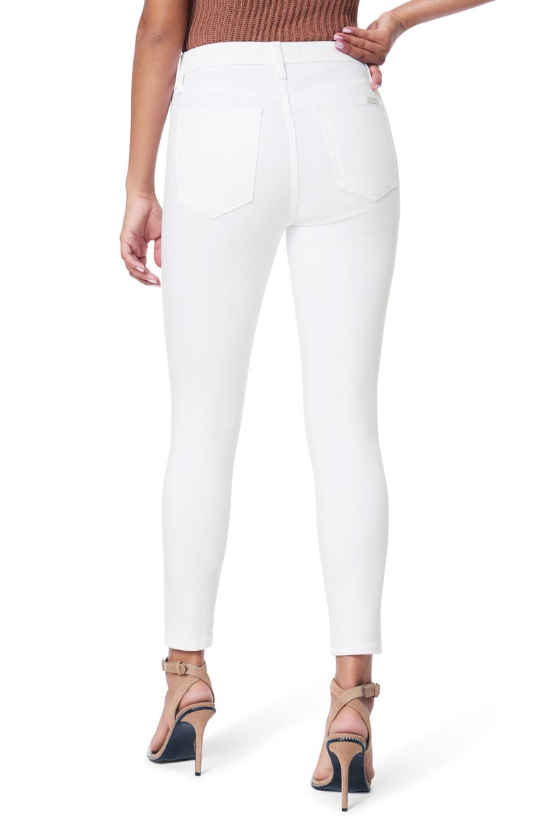 The Charlie High Waist Crop Skinny Jeans, Alternate, color, WHITE