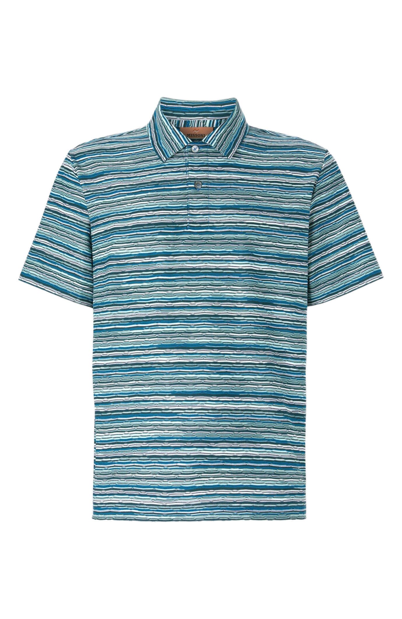 Short Sleeve Polo In Flame Jersey - image 2