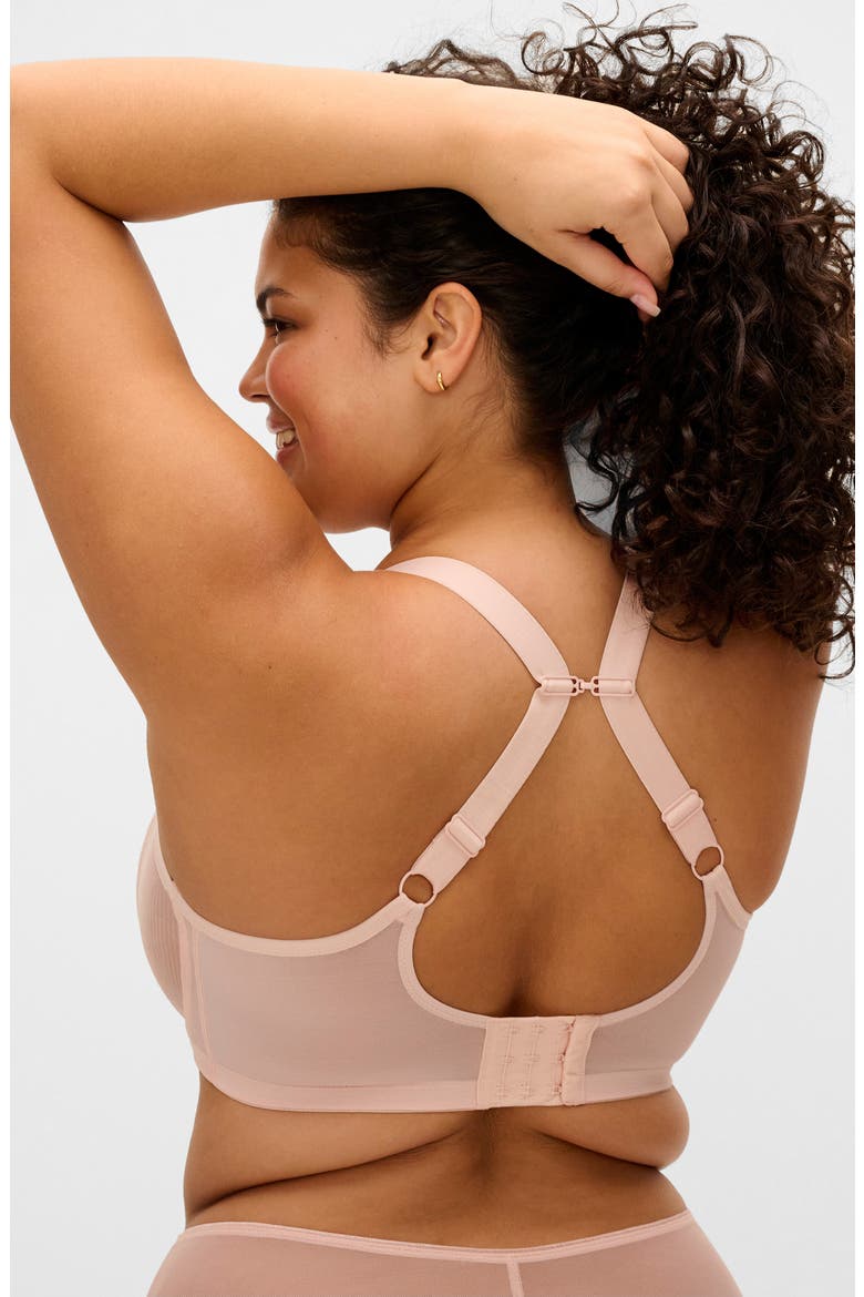 Matilda Full Figure Underwire Plunge Bra, Alternate, color, PEARL BLUSH