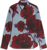 Ted Baker Givira Print Cotton Button-Up Shirt