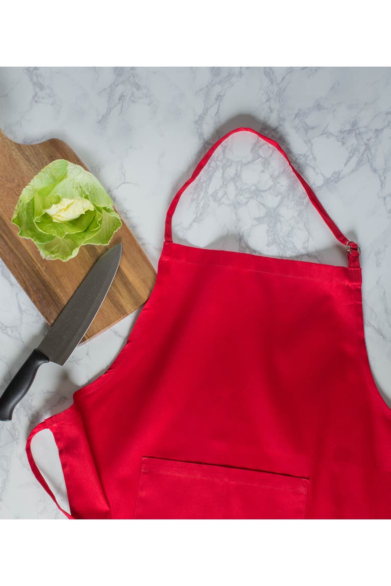 Solid Chino Chef Apron, Alternate, color, Tango Red