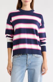 Vigoss Striped Crewneck Sweater