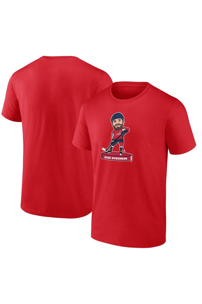 Men's Fanatics Branded Alexander Ovechkin Red Washington Capitals Player Bobblehead T-Shirt, Main, color, Red