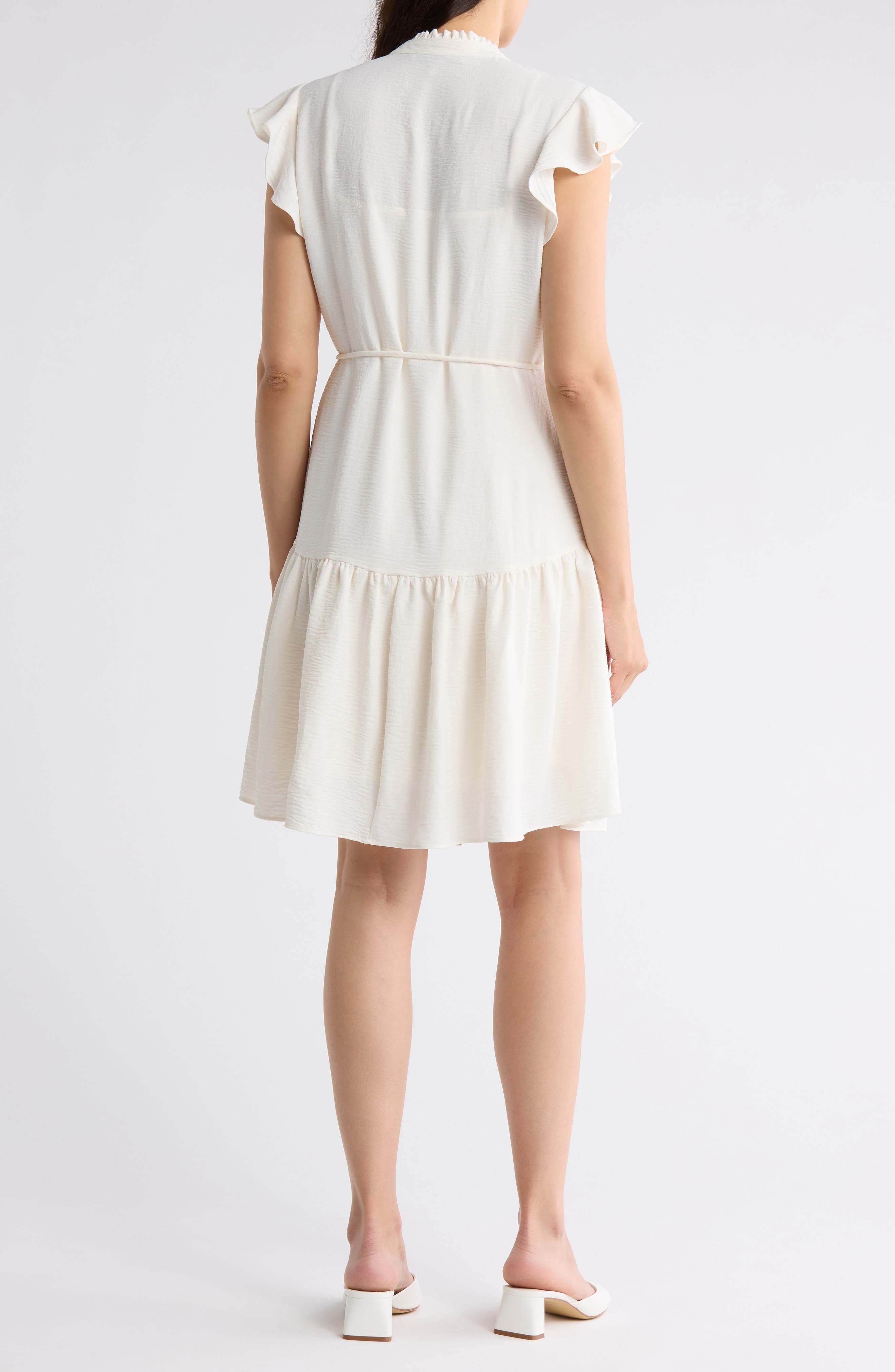 Flutter Sleeve Shirtdress - image 2