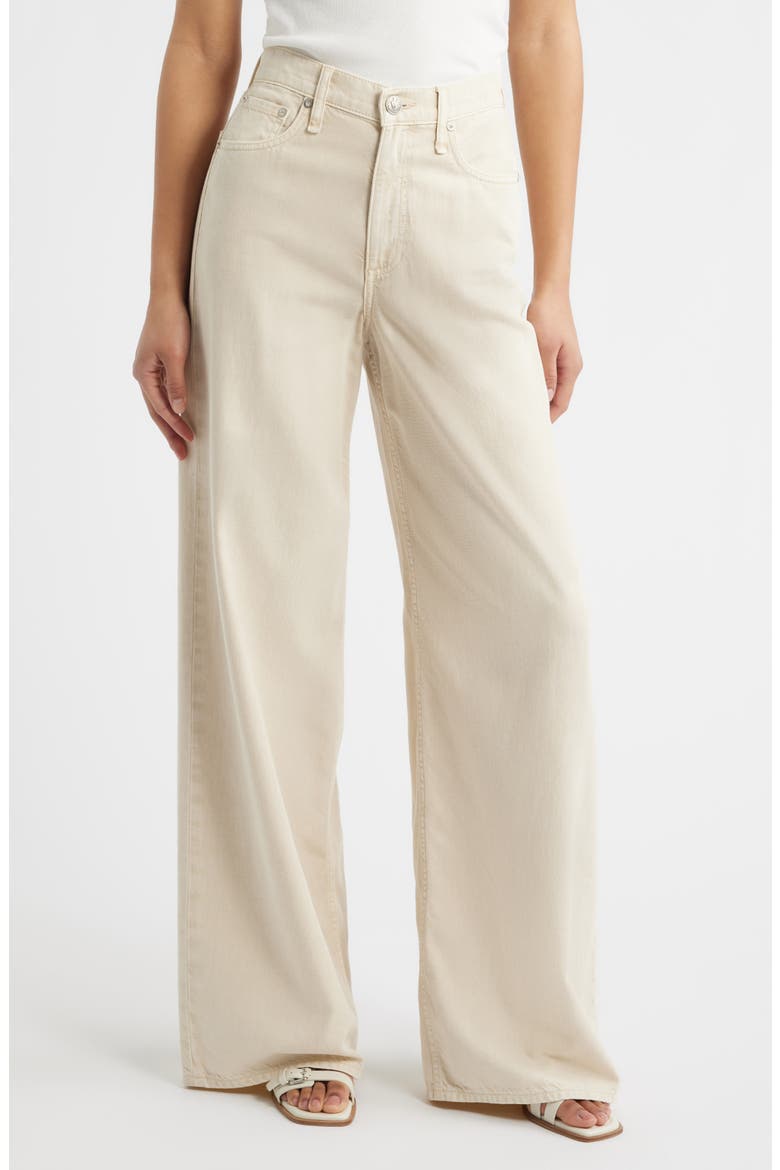 Sofie High Waist Wide Leg Jeans, Main, color, SANDSTONE