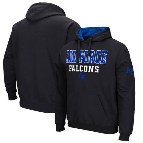 Men's Colosseum Black Air Force Falcons Sunrise Pullover Hoodie