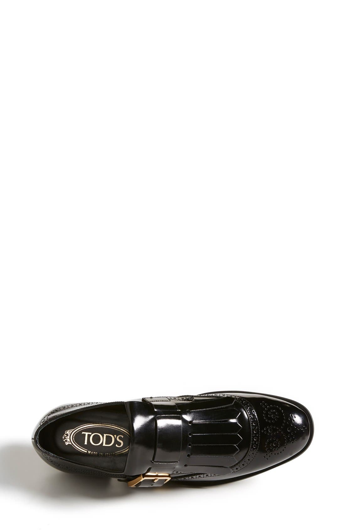 Kiltie Oxford, Alternate, color, BLACK