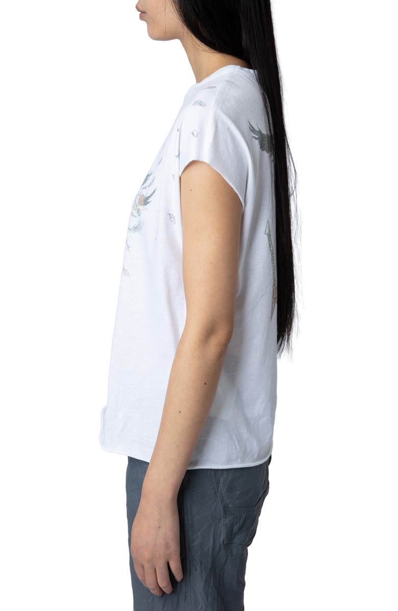 Zadig & Voltaire Cecilia Cotton Graphic T-Shirt, Alternate, color, 