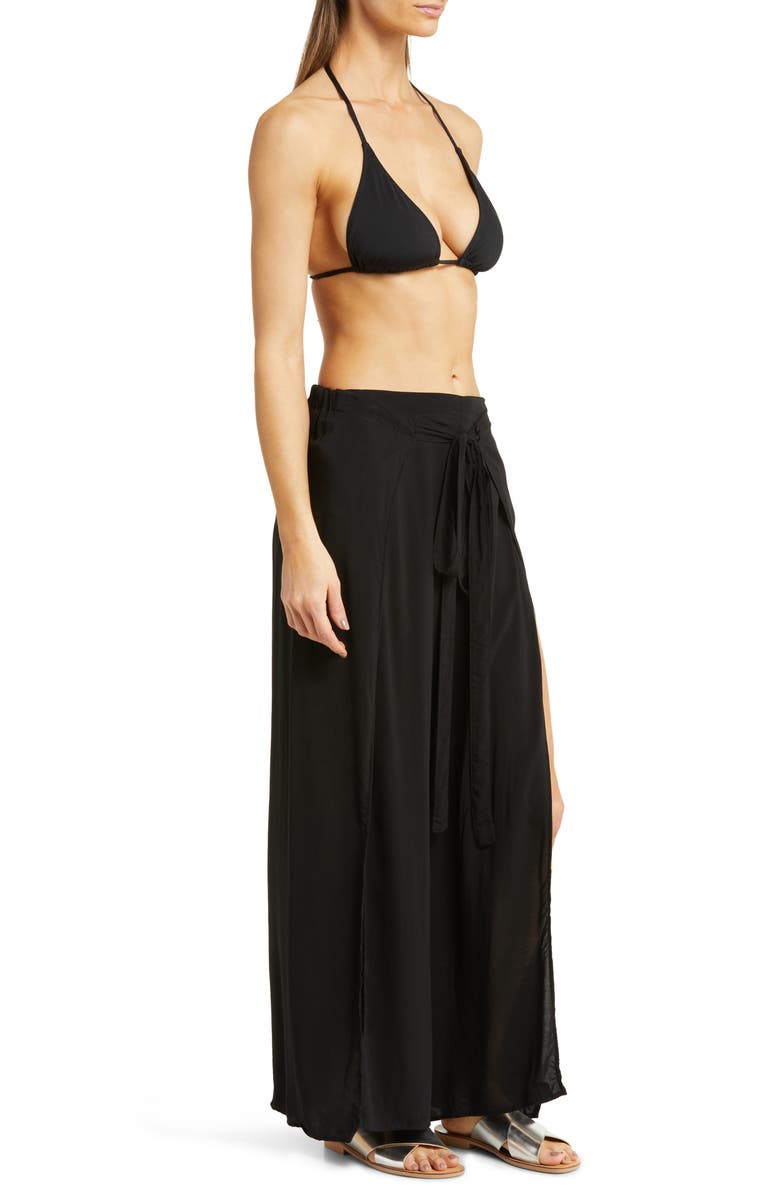 Elan Vented Wrap Cover-Up Pants, Alternate, color,