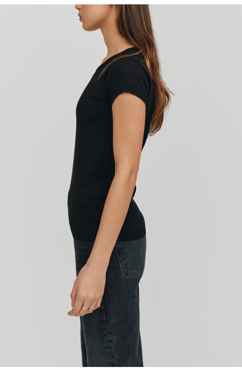 Kathryn McCarron Greta Tee, Alternate, color, Black