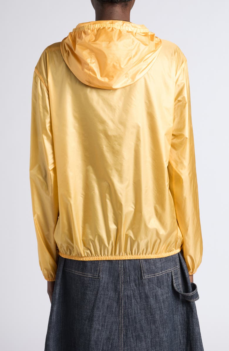 Moncler Fegeos Hooded Windbreaker Jacket, Alternate, color, Yellow