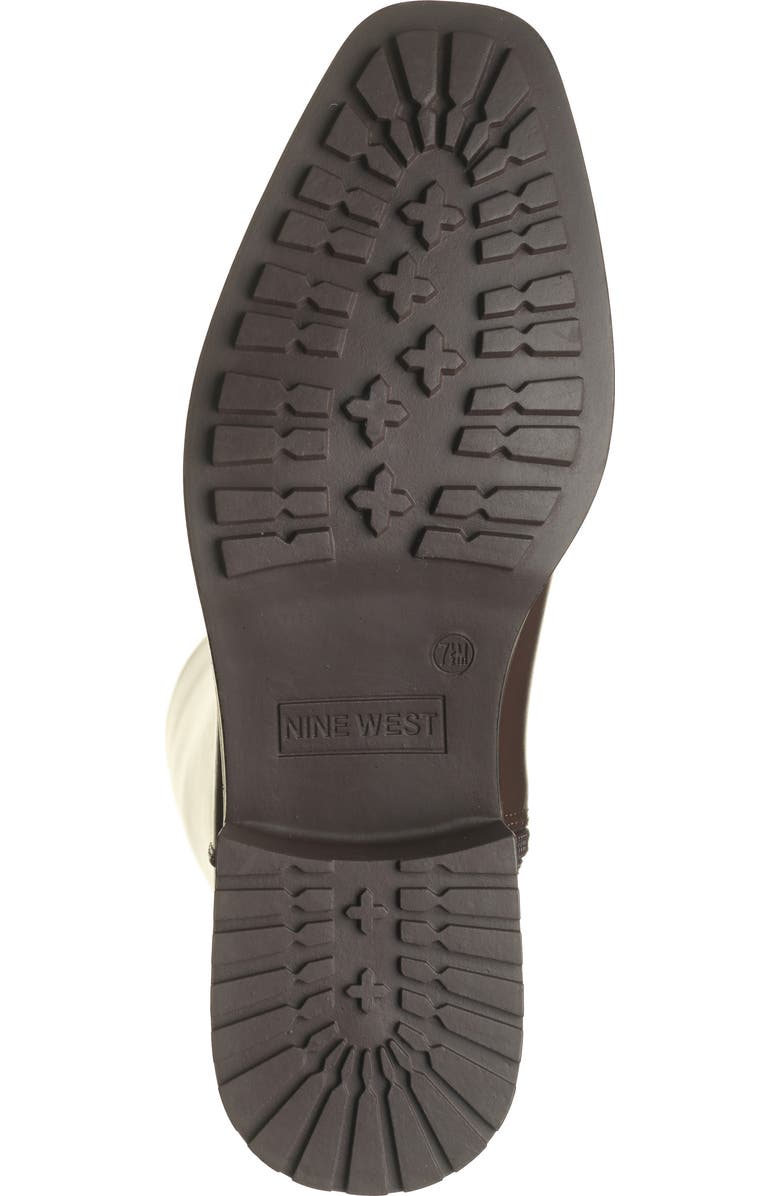 Nine West Blondy Square Toe Knee High Boot, Alternate, color, Dark Brown 200