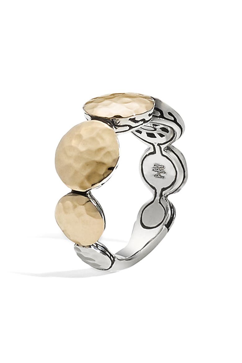 Dot Tapered Ring, Main, color, SILVER/ GOLD