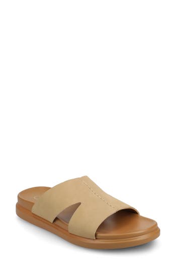 Journee Collection Misey Slide Sandal In Sand