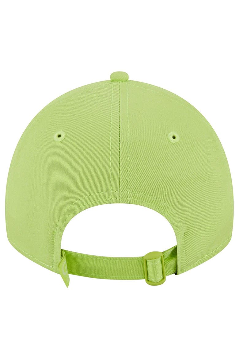 Men's New Era Neon Green Green Bay Packers Core Classic 2.0 Brights 9TWENTY Adjustable Hat, Alternate, color, Neon Green