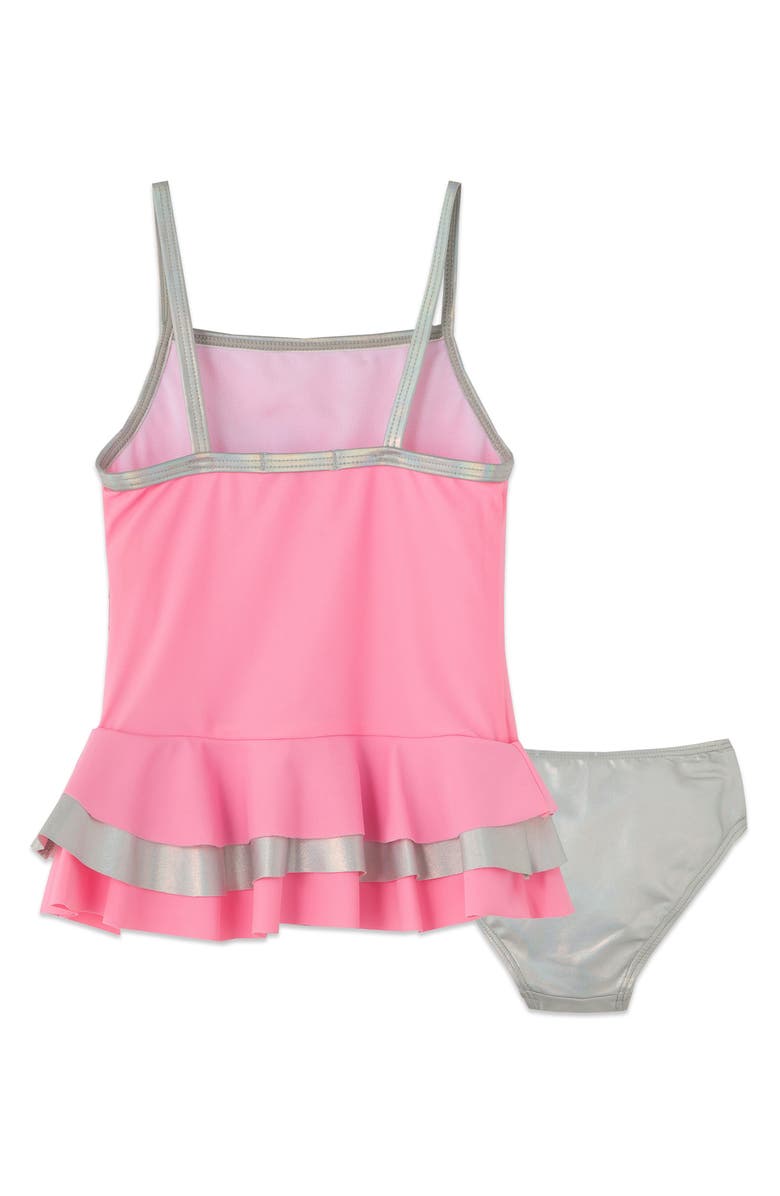 Flapdoodles Zebra Appliqué Two-Piece Swimsuit, Alternate, color, 