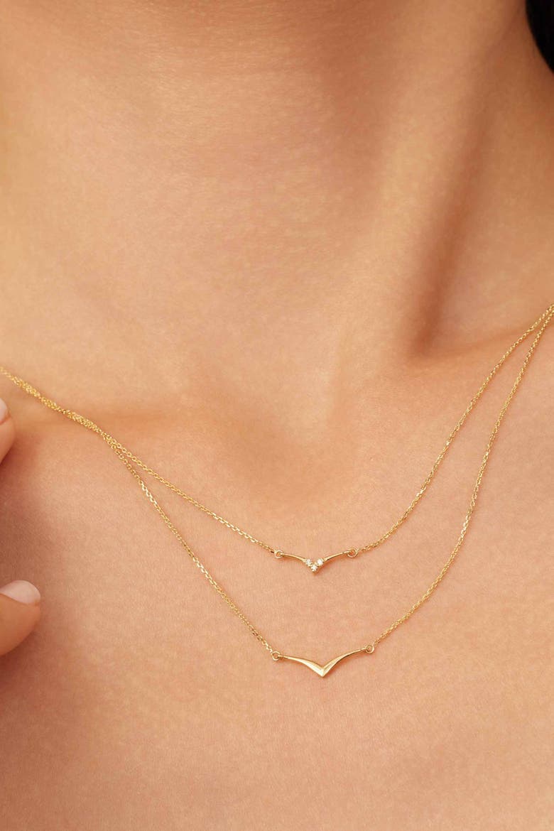 14K Yellow Gold Fly High Layered Pendant Necklace, Alternate, color, Yellow Gold