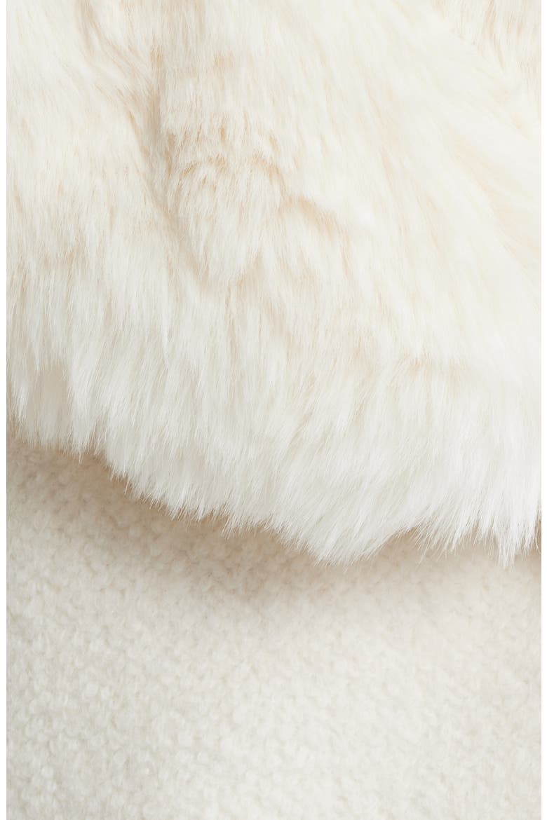 Peacoat with Removable Faux Fur Collar, Alternate, color, MODERN IVORY