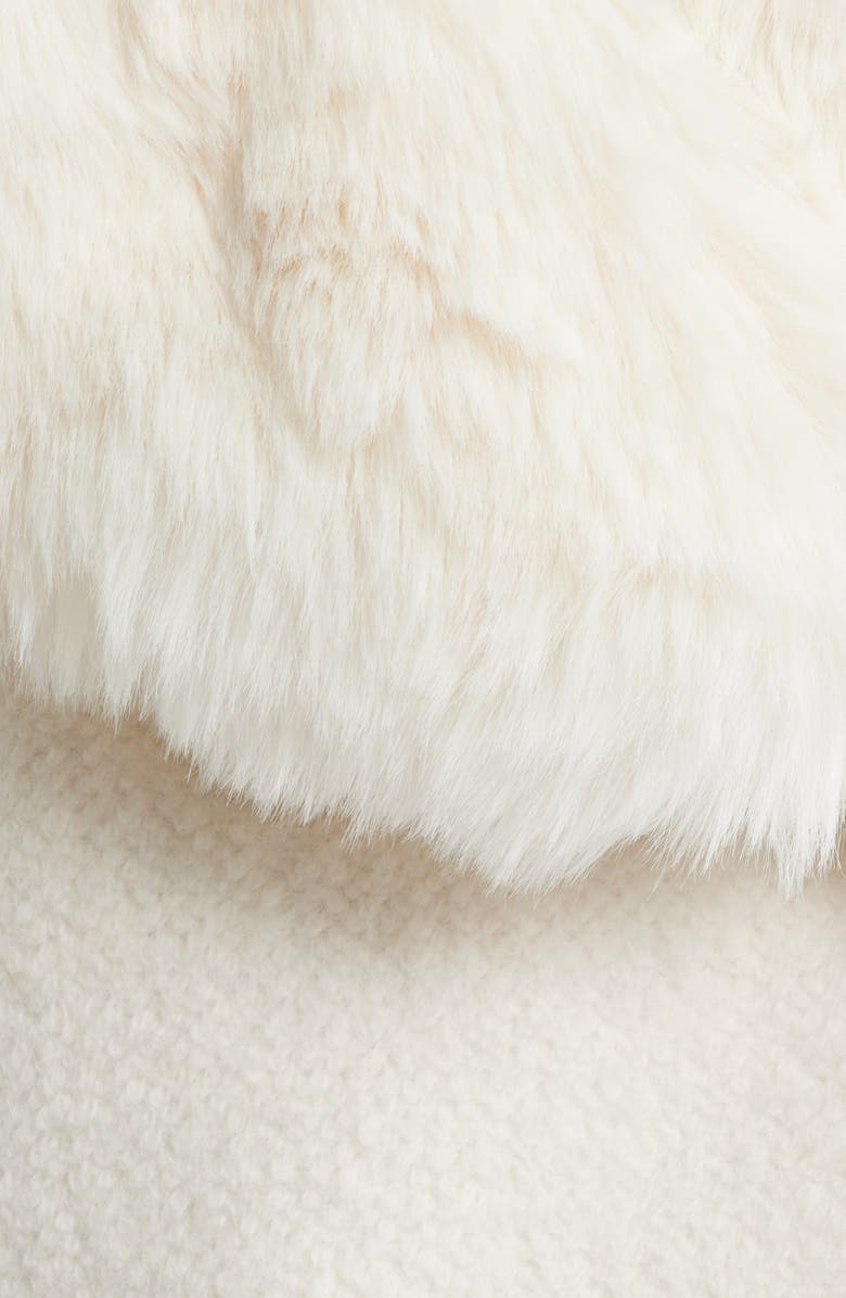 Sam Edelman Peacoat with Removable Faux Fur Collar, Alternate, color, Modern Ivory