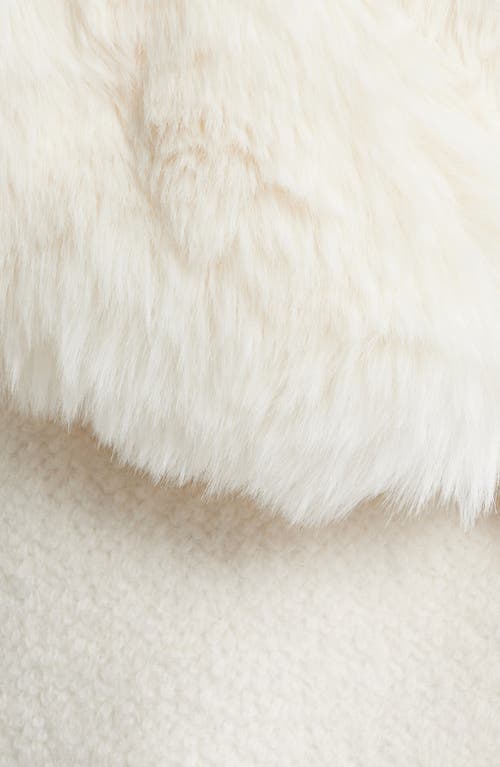Sam Edelman Peacoat With Removable Faux Fur Collar In White