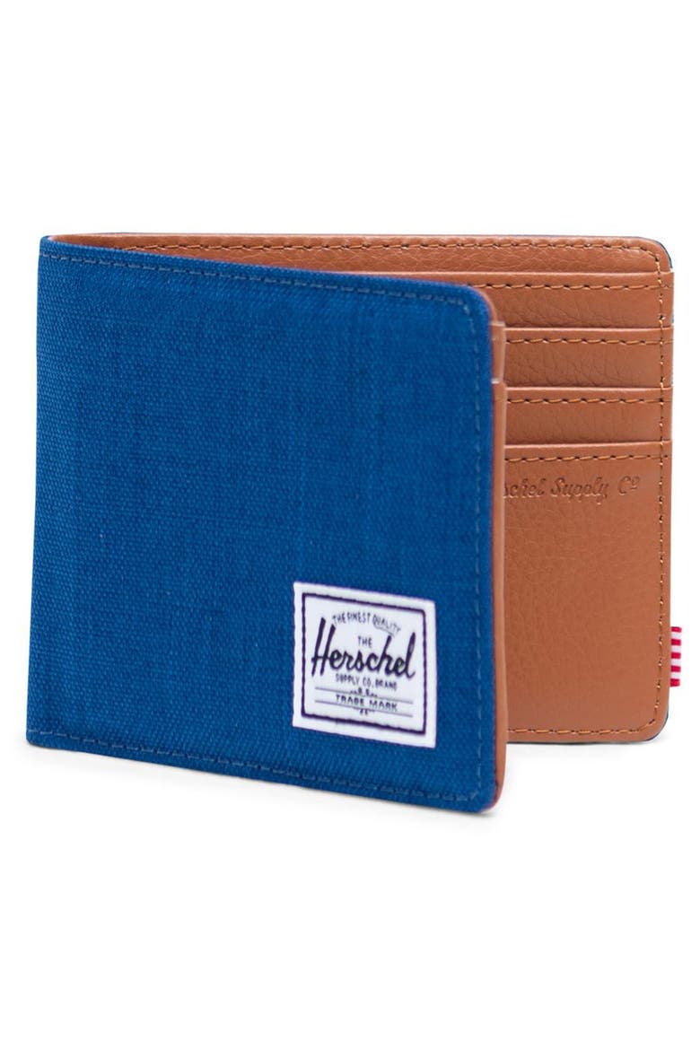Hank RFID Bifold Wallet, Alternate, color, MONACO BLUE CROSSHATCH