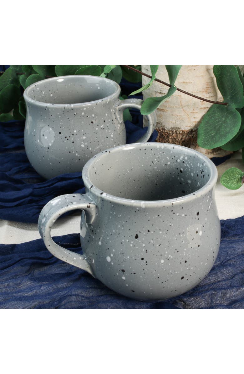 BIA Cordon Bleu Set of 4 Belly Speckle Mugs, Alternate, color, Grey